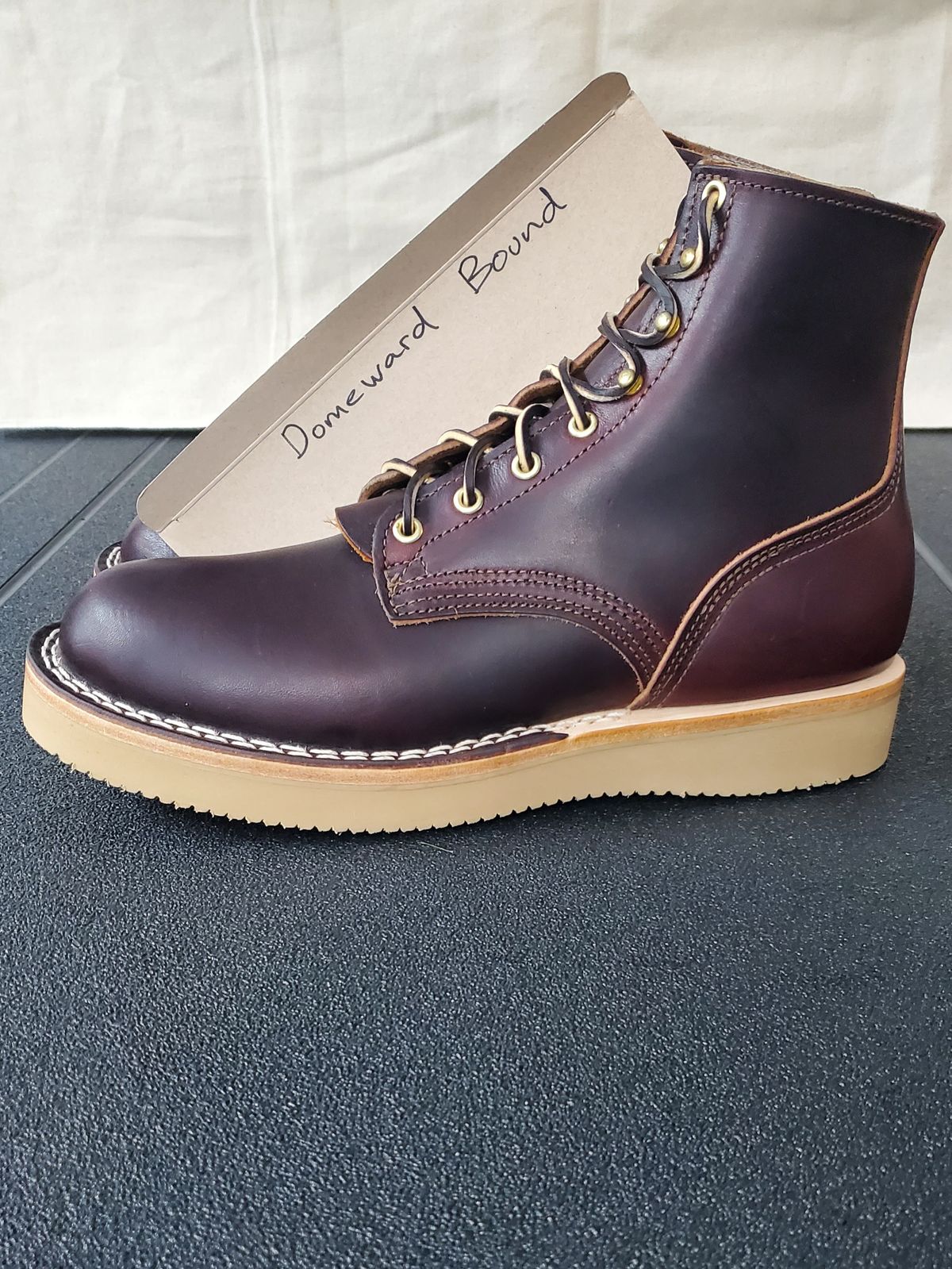 Photo by 907rx7 on October 1, 2023 of the Nicks Free Range in Wickett & Craig Burgundy Double Stuffed.