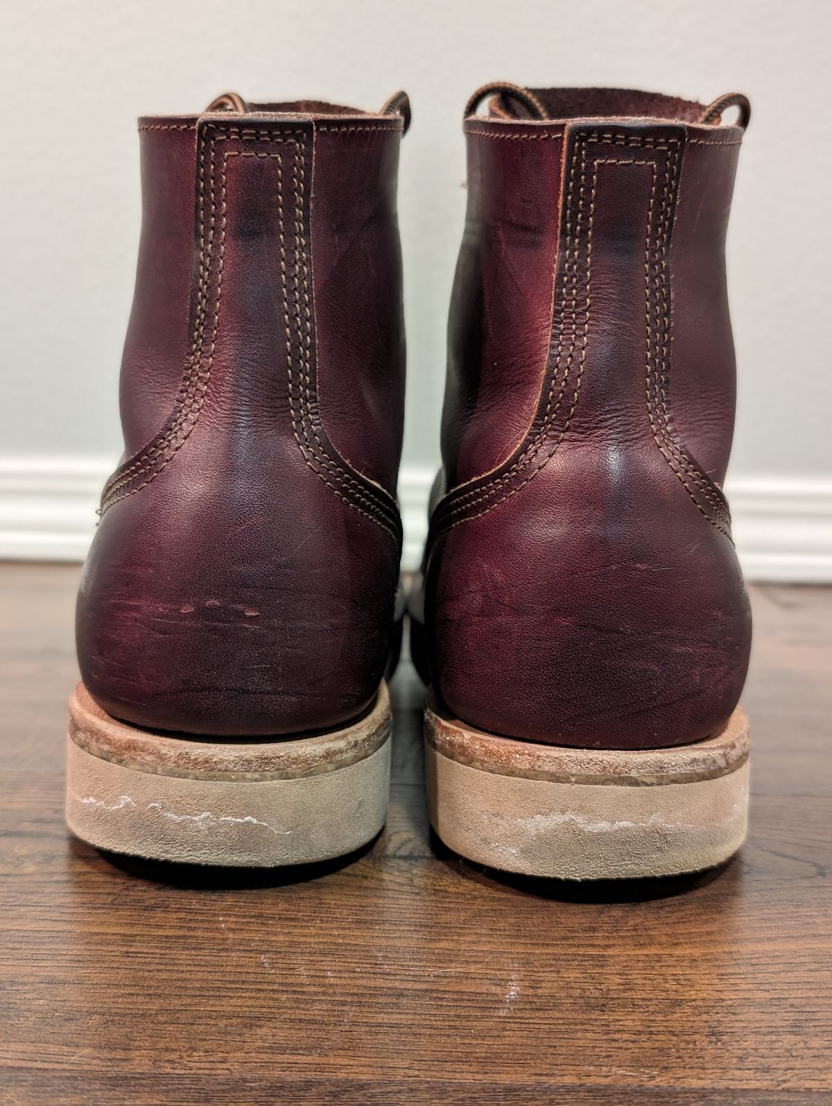 Photo by 907rx7 on January 6, 2024 of the Nicks Free Range in Wickett & Craig Burgundy Double Stuffed.