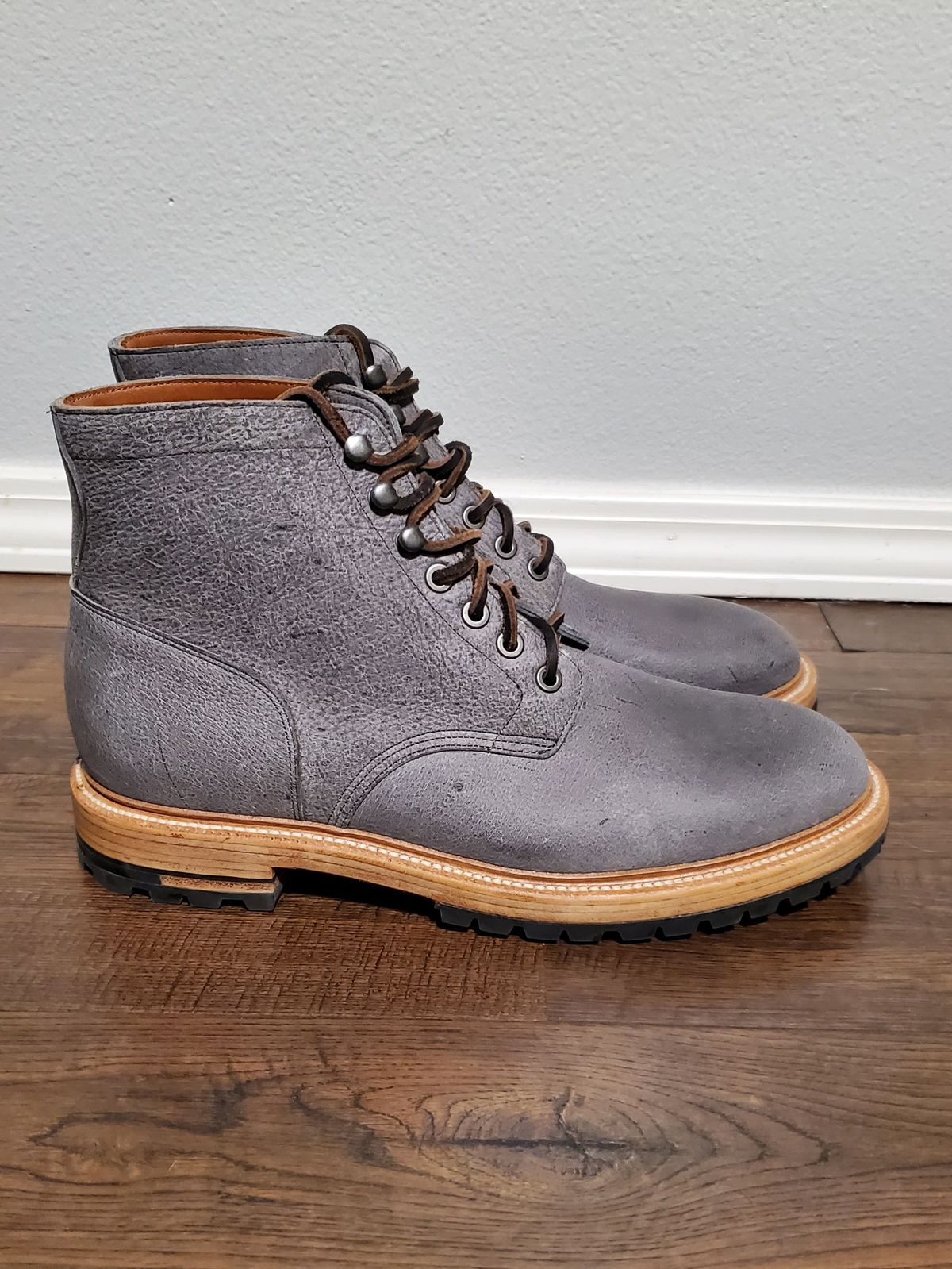 Photo by 907rx7 on October 1, 2023 of the Grant Stone Diesel Boot in C.F. Stead Storm Kudu.