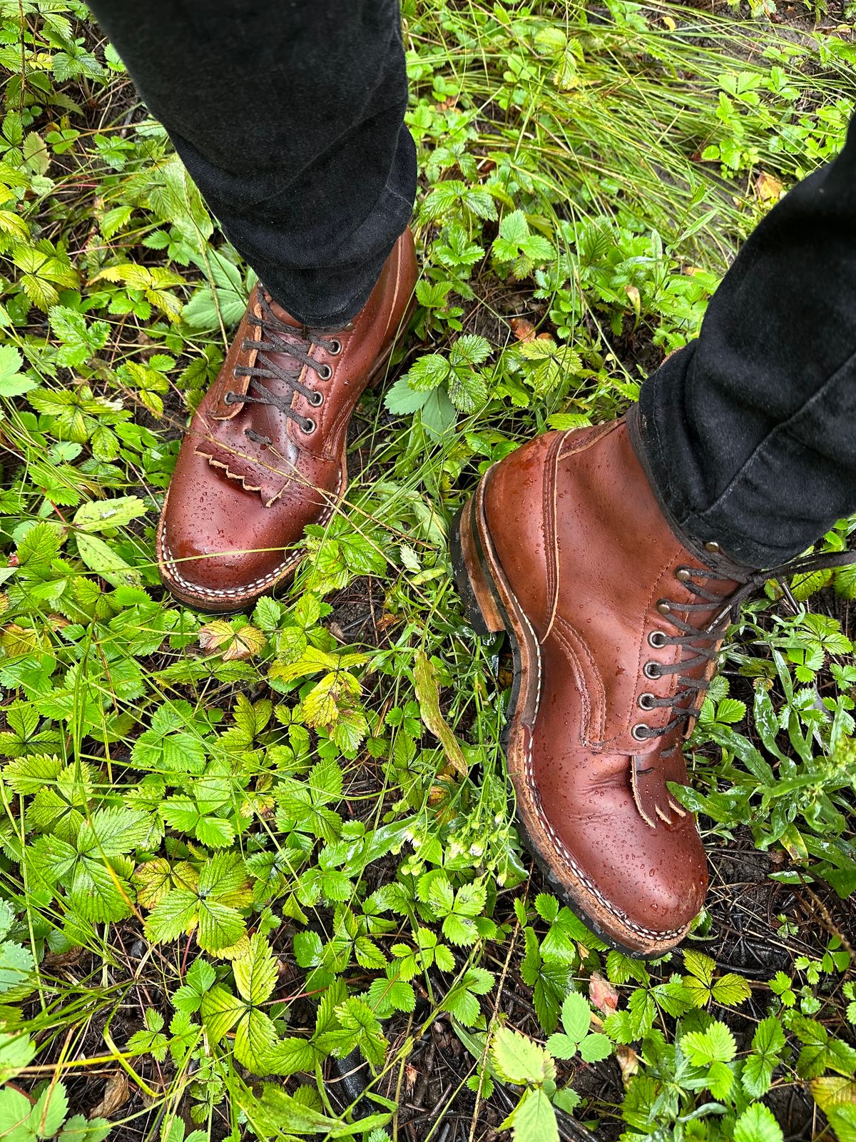 Photo by watch_gabe on August 22, 2023 of the White's 350 Cruiser in Horween British Tan Chromexcel.