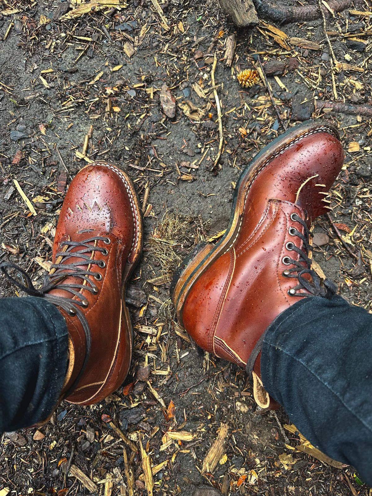 Photo by watch_gabe on August 23, 2023 of the White's 350 Cruiser in Horween British Tan Chromexcel.