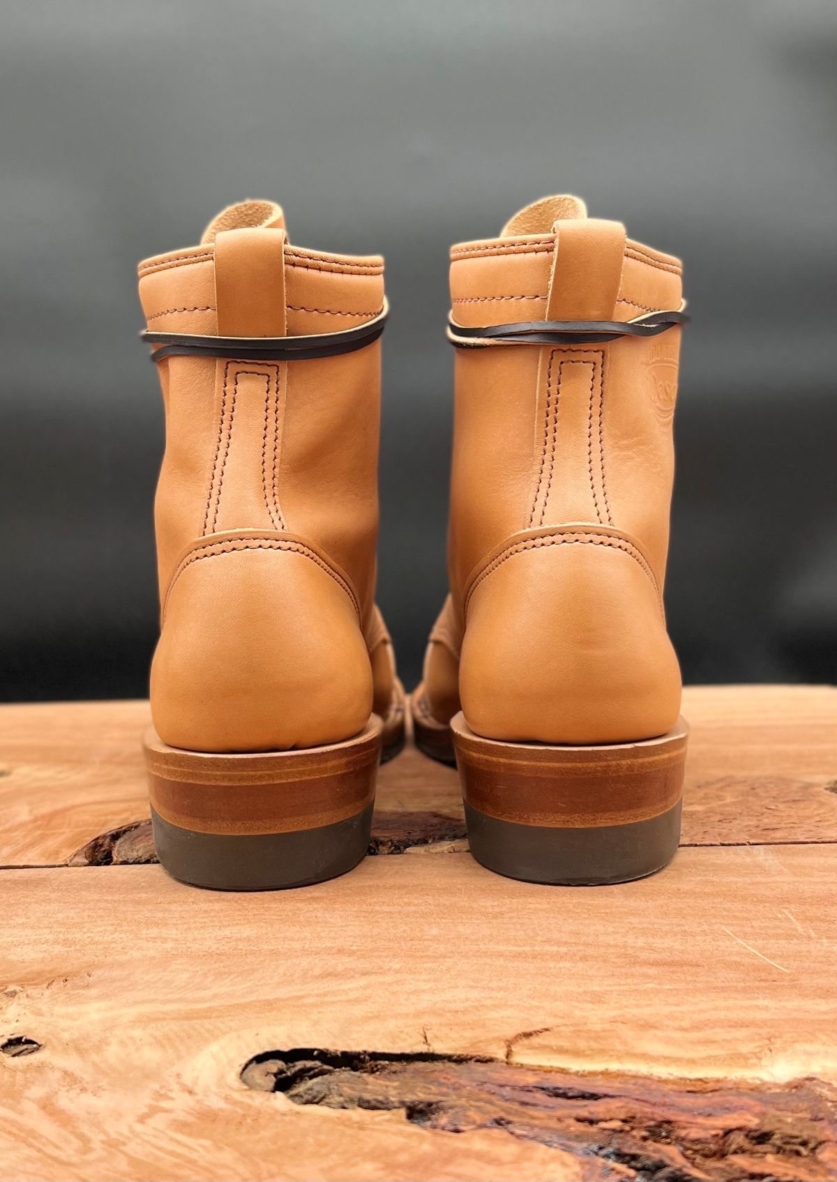 Photo by cr_aig1980 on October 4, 2022 of the Wesco Warren Boot in Horween Natural Essex.