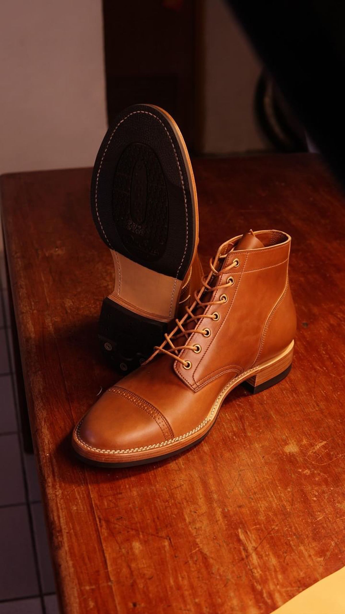 Photo by pedj on October 16, 2024 of the Onderhoud SVC03 Service Boot in Maryam Toscanello TPR Horsebutt.