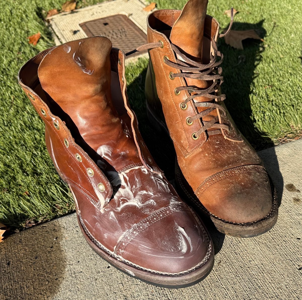 Photo by pedj on October 27, 2024 of the Onderhoud SVC03 Service Boot in Maryam Toscanello TPR Horsebutt.