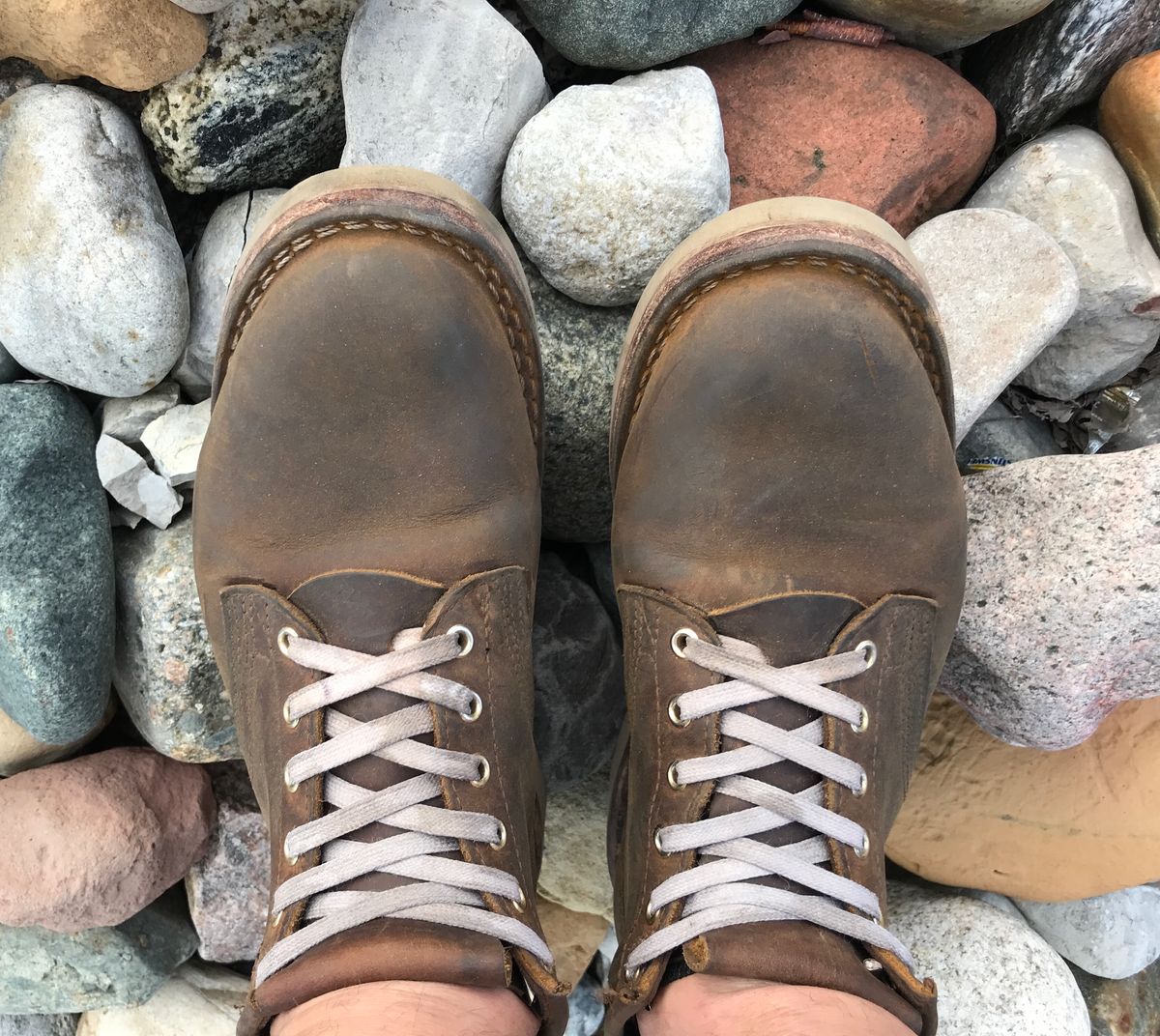 Photo by dj on August 23, 2024 of the Nicks Aldert Strider in Horween Orange Predator.