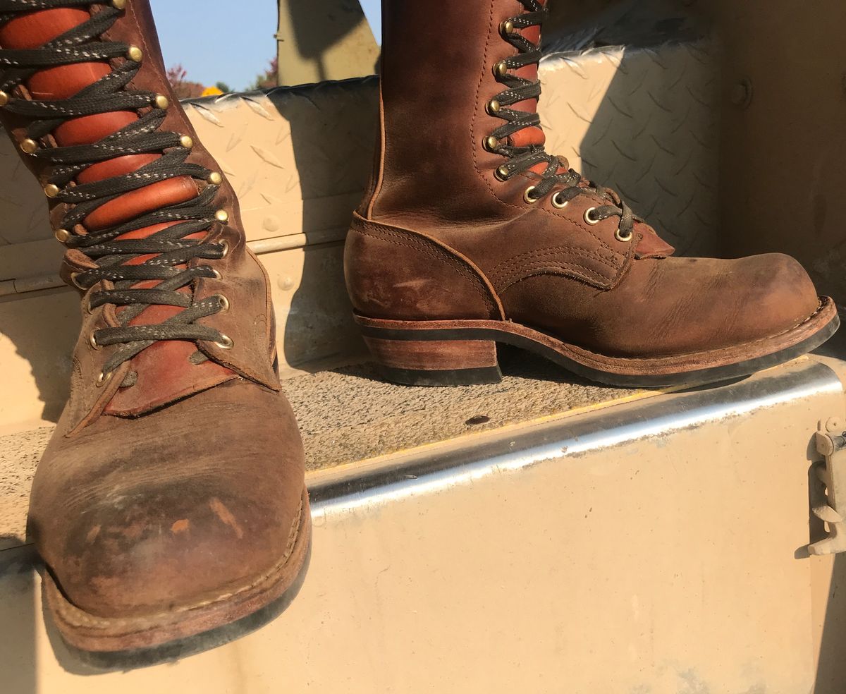 Photo by dj on September 14, 2024 of the Nicks MTO in Horween Whiskey Predator.
