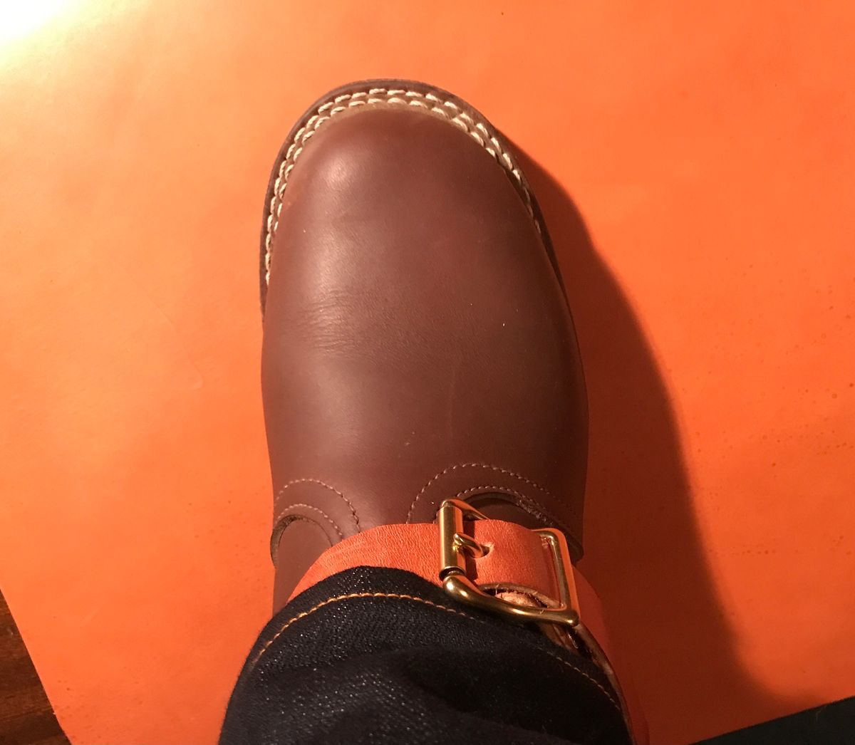 Photo by dj on October 21, 2024 of the Nicks Work Chelsea in Seidel 1964 Brown.
