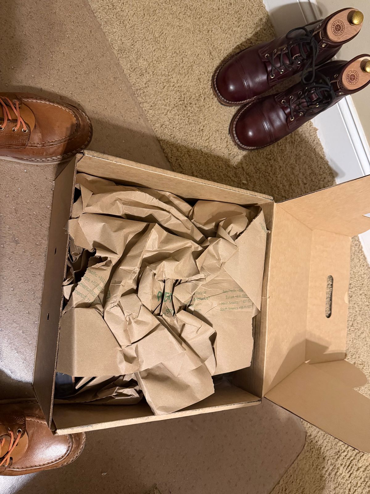 Photo by escapedTexan on January 8, 2026 of the Nicks MTO in Horween Yellowstone Walnut Bullhide.