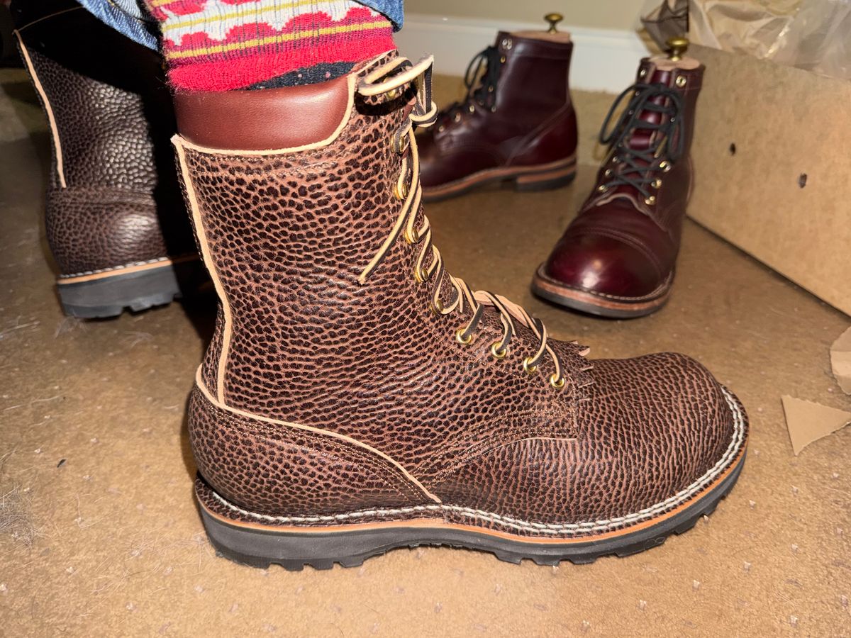 Photo by escapedTexan on January 8, 2026 of the Nicks MTO in Horween Yellowstone Walnut Bullhide.