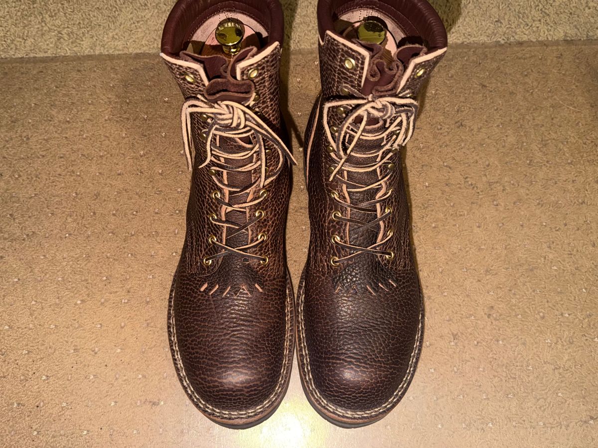 Photo by escapedTexan on February 27, 2026 of the Nicks 365 MTO in Horween Yellowstone Walnut Bullhide.