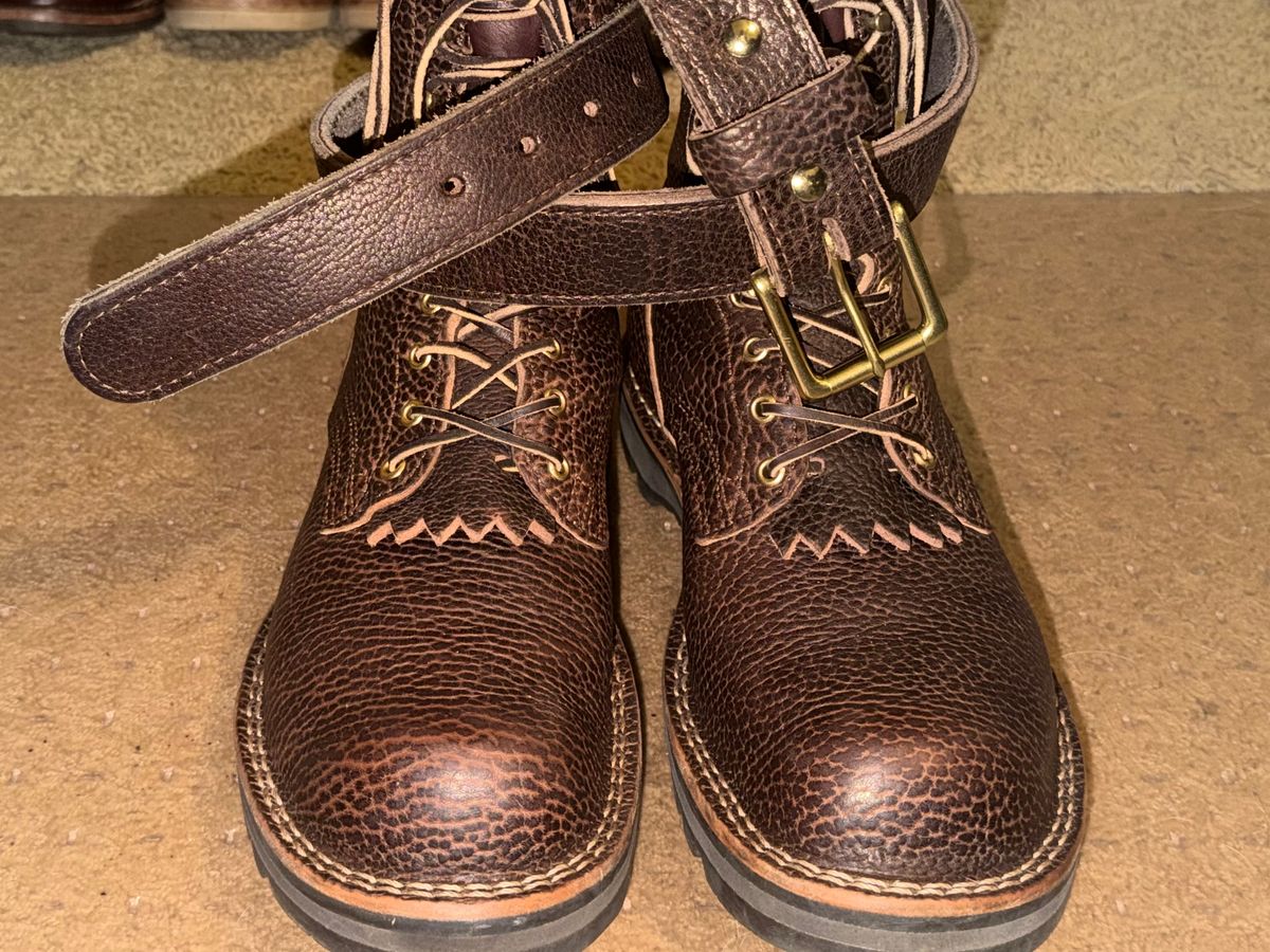 Photo by escapedTexan on February 27, 2026 of the Nicks 365 MTO in Horween Yellowstone Walnut Bullhide.