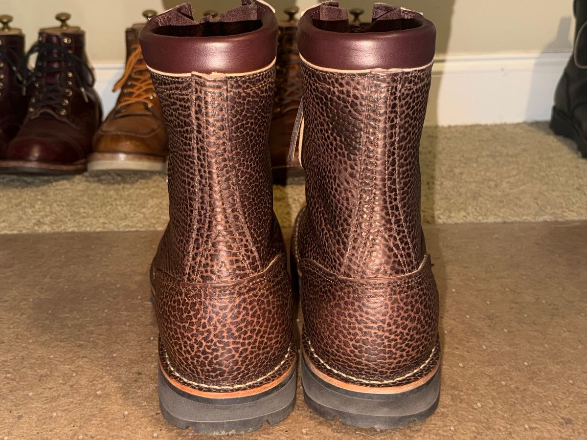 Photo by escapedTexan on February 27, 2026 of the Nicks 365 MTO in Horween Yellowstone Walnut Bullhide.