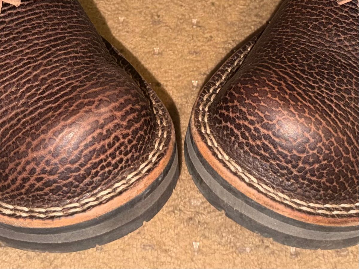 Photo by escapedTexan on February 27, 2026 of the Nicks 365 MTO in Horween Yellowstone Walnut Bullhide.