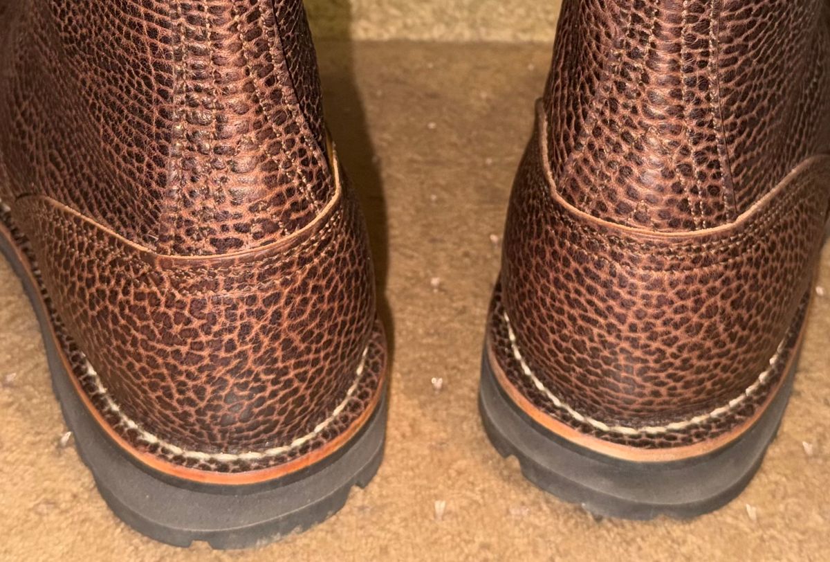 Photo by escapedTexan on February 27, 2026 of the Nicks 365 MTO in Horween Yellowstone Walnut Bullhide.