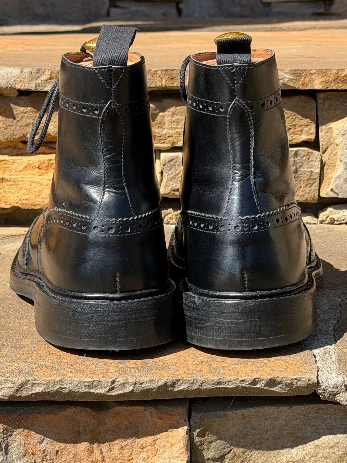 Photo by escapedTexan on February 28, 2026 of the Tricker's Stow Country Boot in Black Calf.