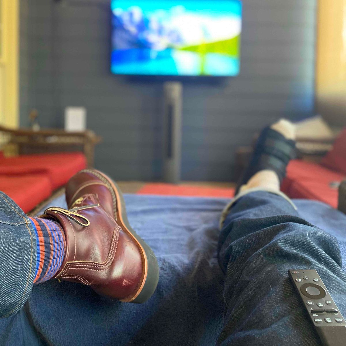 Photo by escapedTexan on March 30, 2023 of the Nicks Americana in Horween Color 8 Chromexcel.