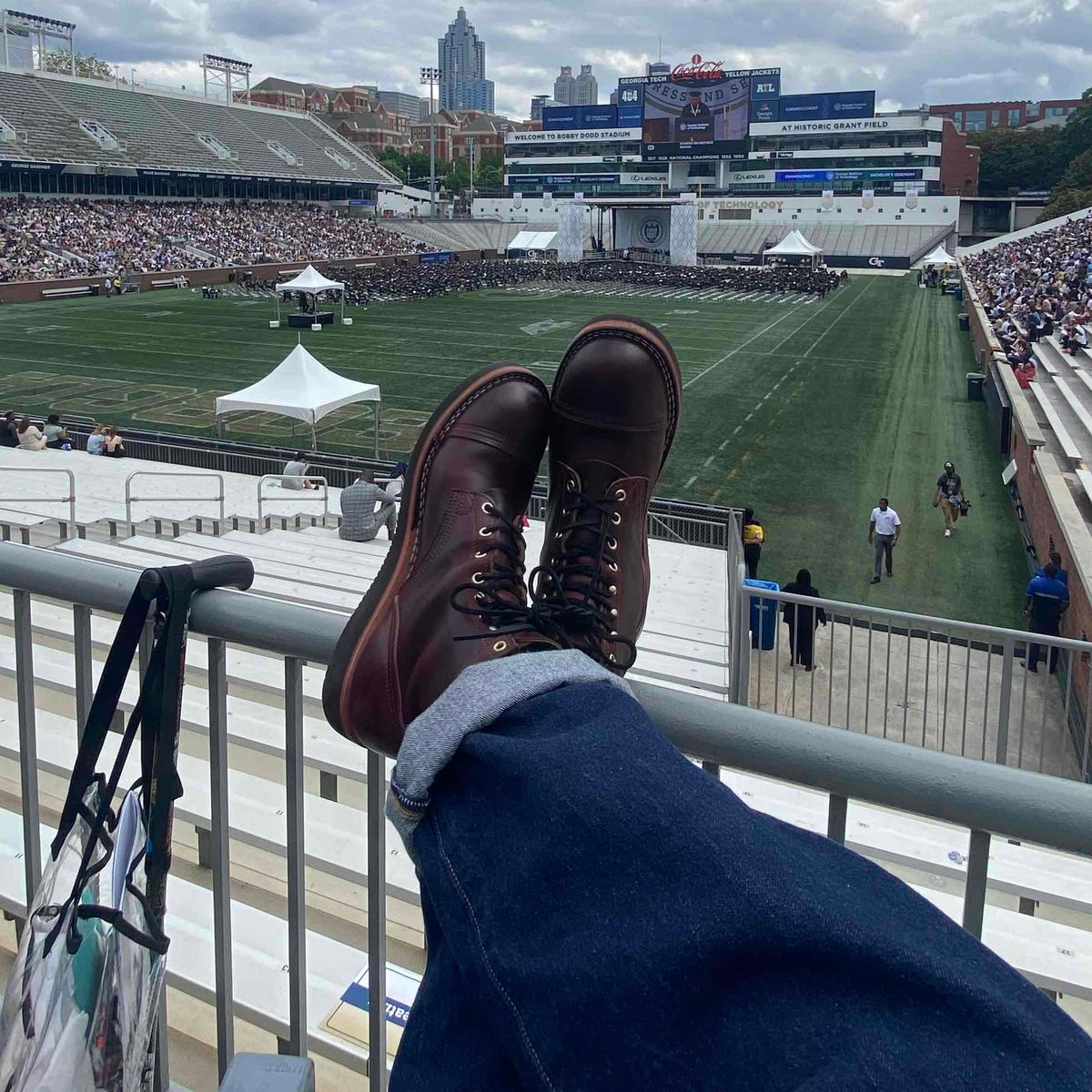 Photo by escapedTexan on May 6, 2023 of the Nicks Americana in Horween Color 8 Chromexcel.