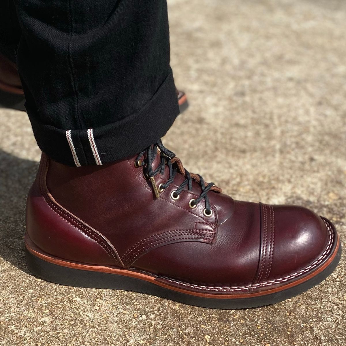 Photo by escapedTexan on September 6, 2023 of the Nicks Americana in Horween Color 8 Chromexcel.