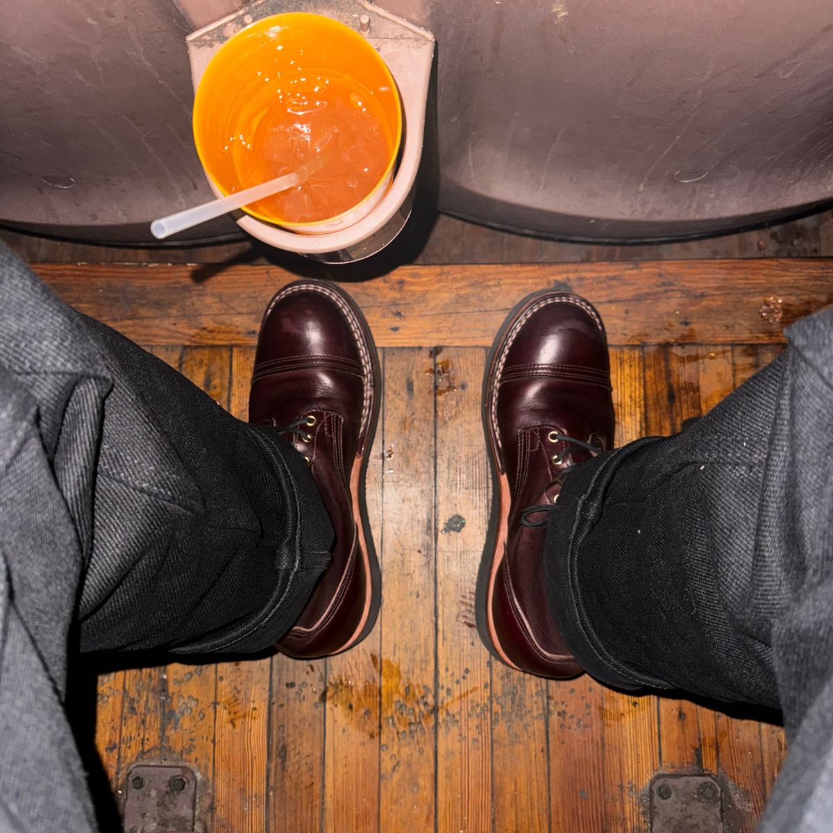 Photo by escapedTexan on January 14, 2024 of the Nicks Americana in Horween Color 8 Chromexcel.