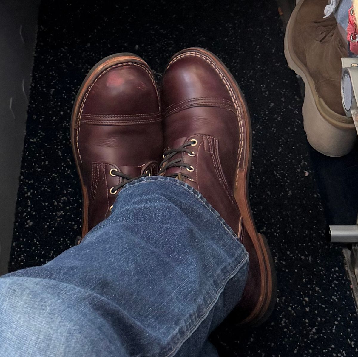 Photo by escapedTexan on February 1, 2026 of the Nicks Americana in Horween Color 8 Chromexcel.