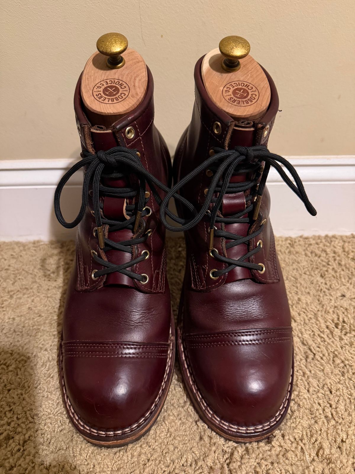 Photo by escapedTexan on January 3, 2026 of the Nicks Americana in Horween Color 8 Chromexcel.