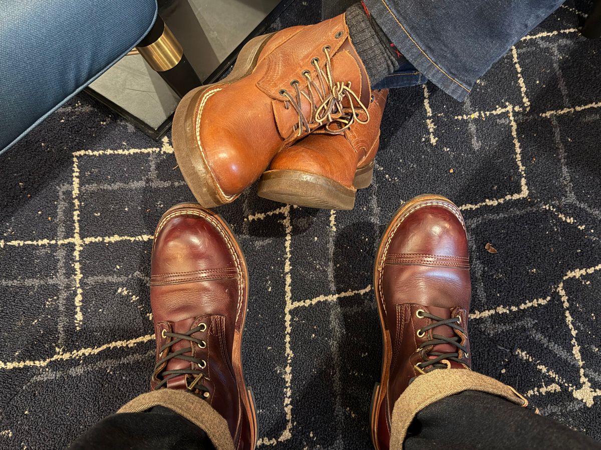 Photo by escapedTexan on December 2, 2025 of the Nicks Americana in Horween Color 8 Chromexcel.