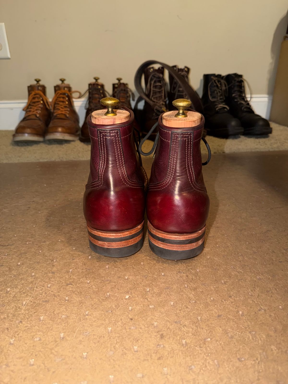 Photo by escapedTexan on February 27, 2026 of the Nicks Americana in Horween Color 8 Chromexcel.
