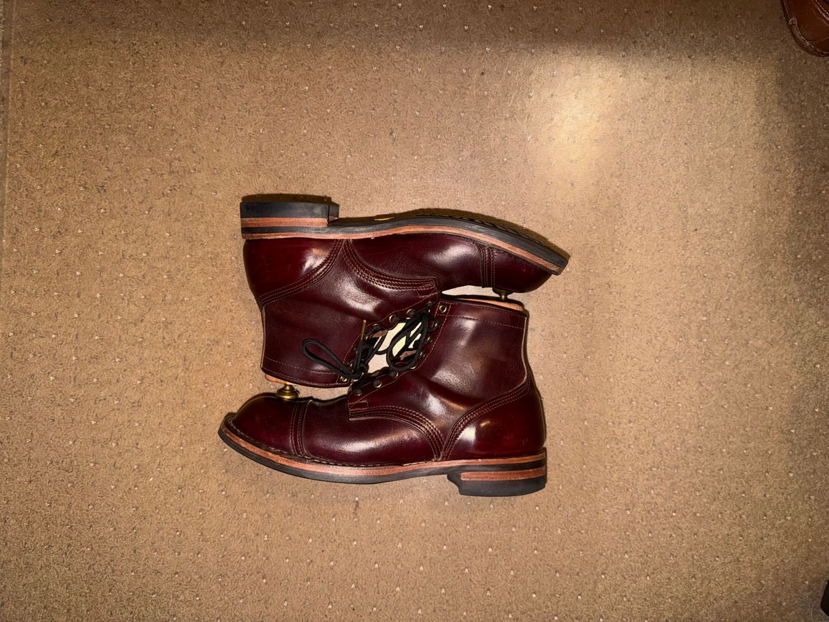 Photo by escapedTexan on February 27, 2026 of the Nicks Americana in Horween Color 8 Chromexcel.