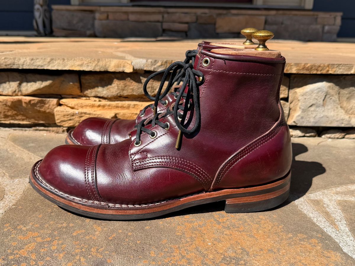 Photo by escapedTexan on February 28, 2026 of the Nicks Americana in Horween Color 8 Chromexcel.