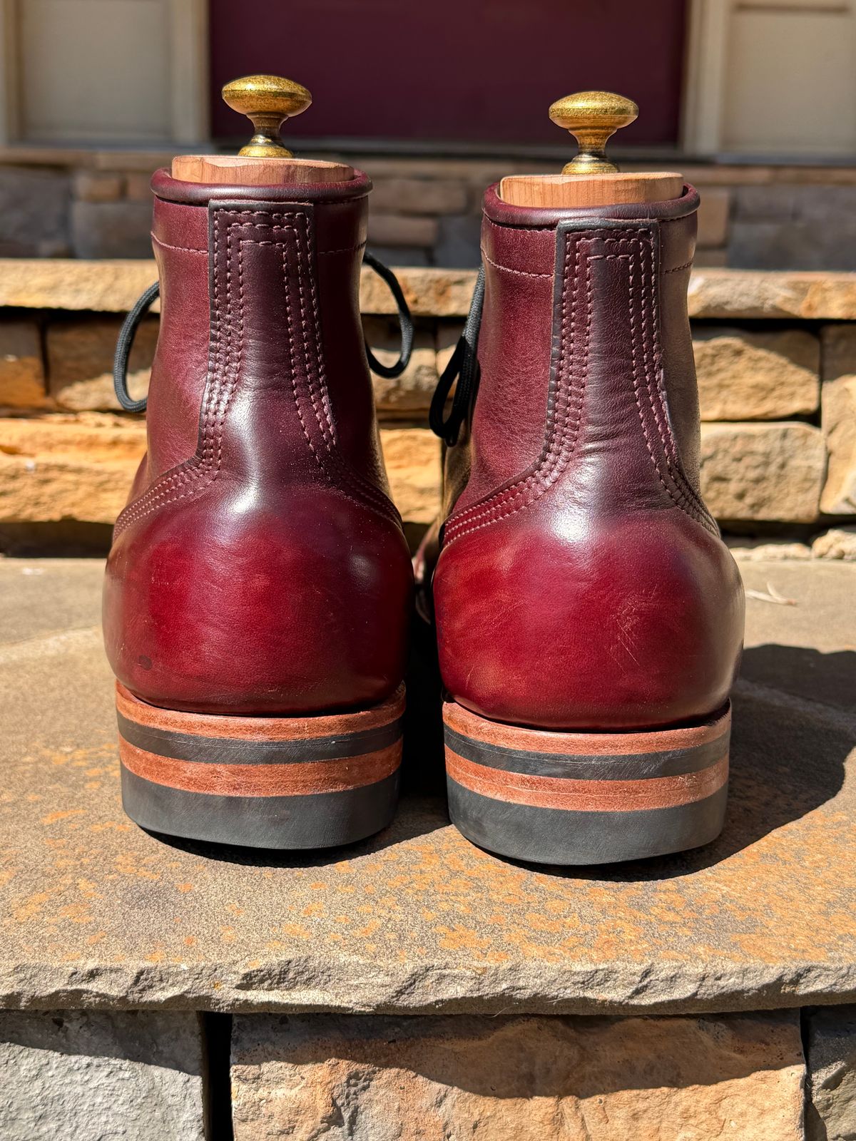Photo by escapedTexan on February 28, 2026 of the Nicks Americana in Horween Color 8 Chromexcel.