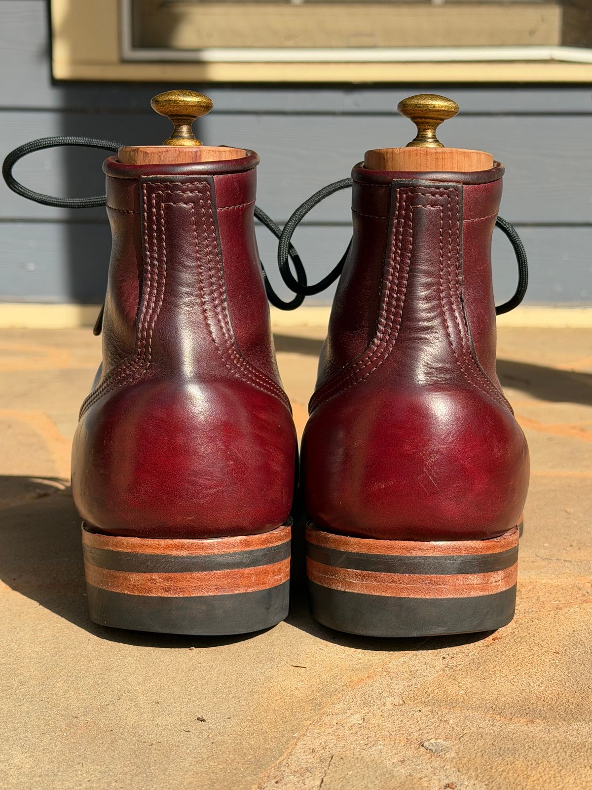 Photo by escapedTexan on July 4, 2026 of the Nicks Americana in Horween Color 8 Chromexcel.