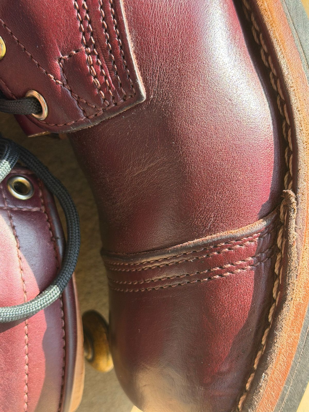 Photo by escapedTexan on July 4, 2026 of the Nicks Americana in Horween Color 8 Chromexcel.