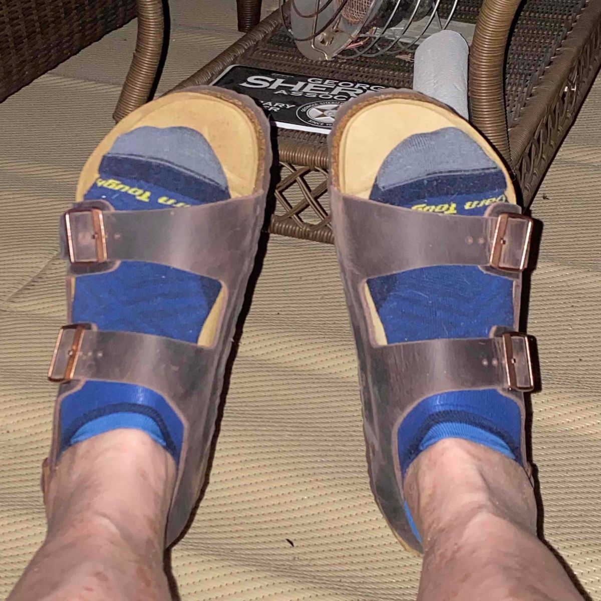 Photo by escapedTexan on April 13, 2023 of the Birkenstock Milano in Habana Oiled Leather.