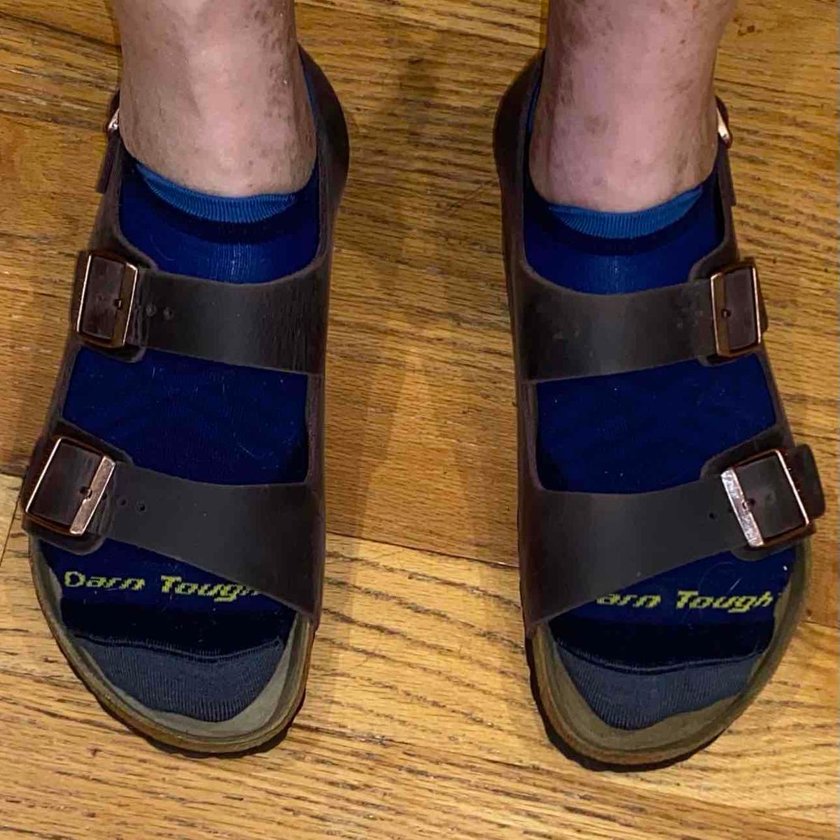 Photo by escapedTexan on April 13, 2023 of the Birkenstock Milano in Habana Oiled Leather.