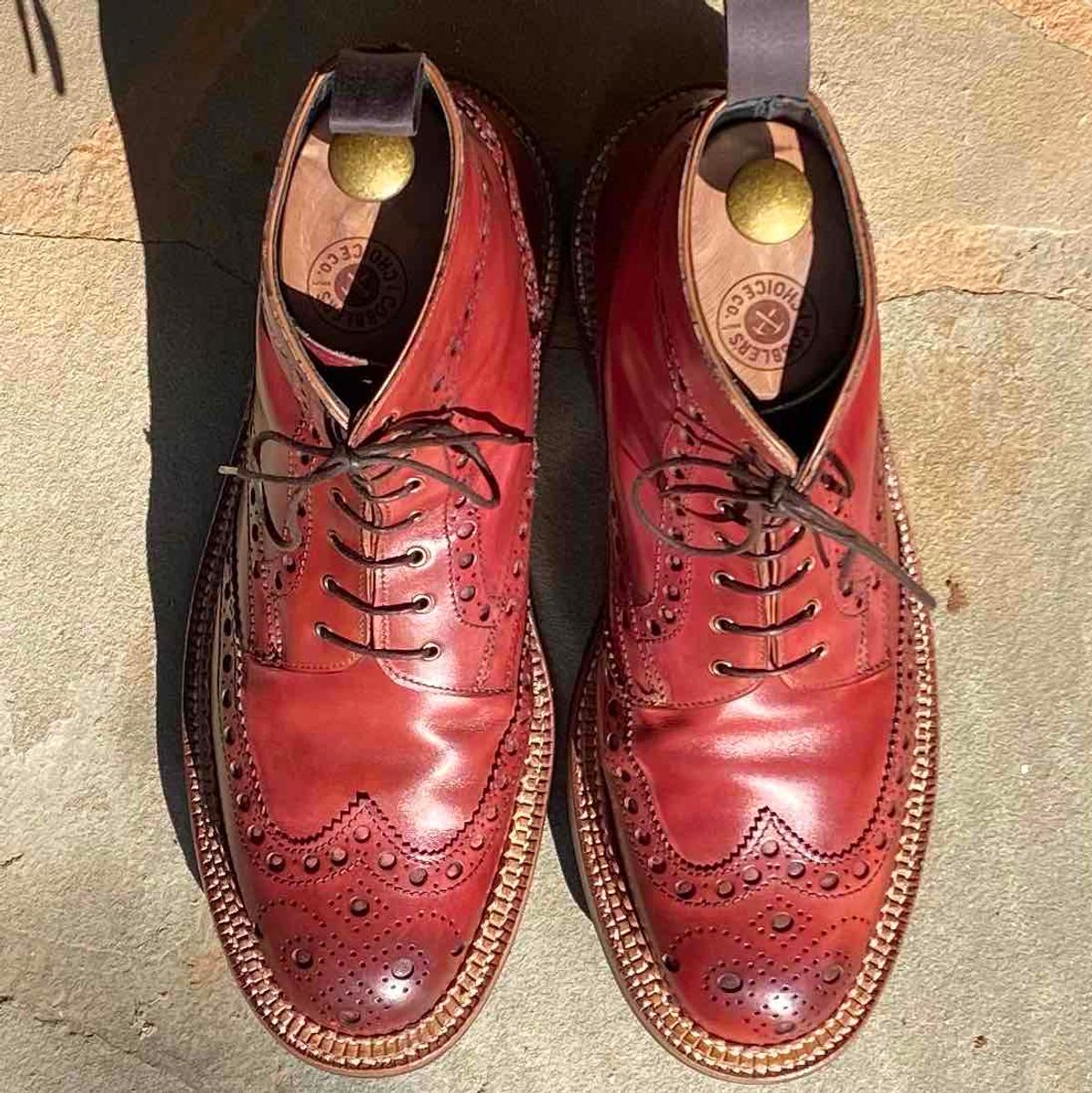 Photo by escapedTexan on April 20, 2023 of the Grenson Fred in Handpainted Tan.