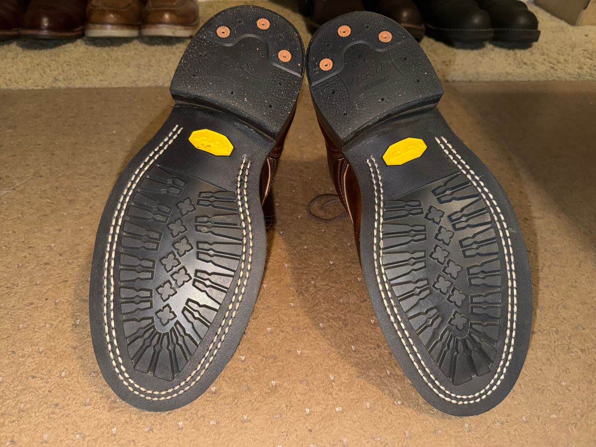 Photo by escapedTexan on February 27, 2026 of the Nicks 1925 Last Dress Boot in Horween Cypress Italian Brown.