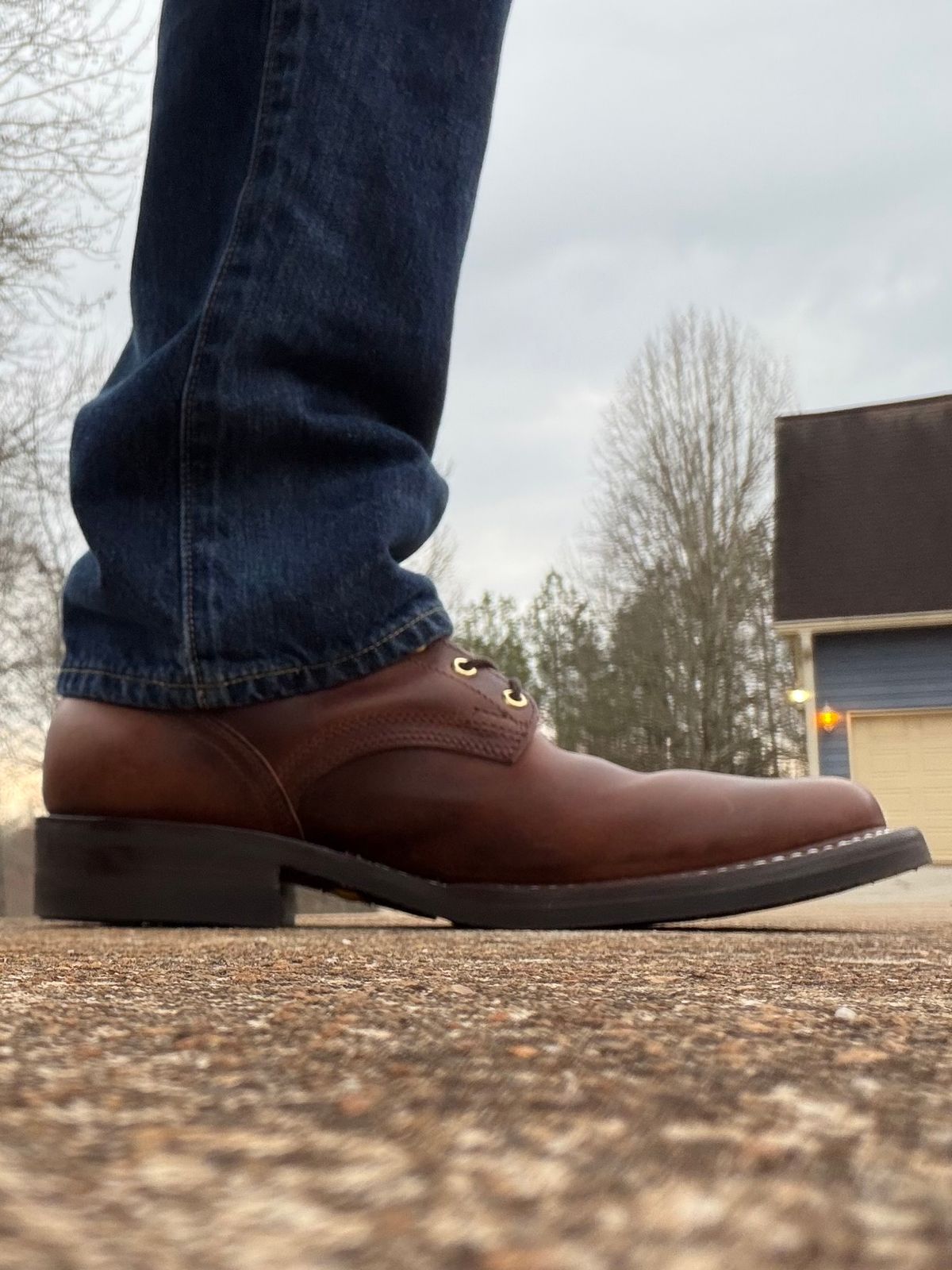 Photo by escapedTexan on February 25, 2026 of the Nicks 1925 Last Dress Boot in Horween Cypress Italian Brown.
