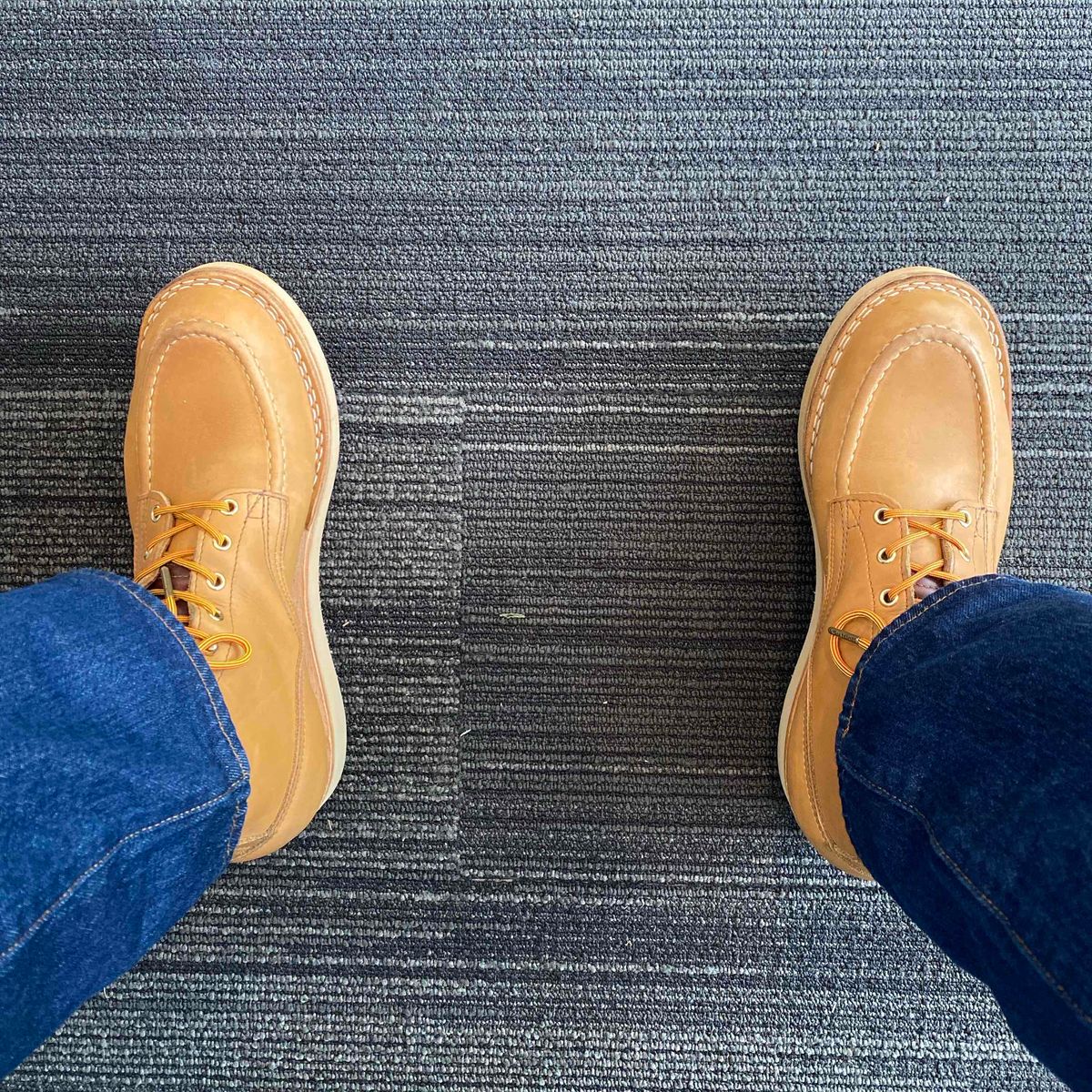 Photo by escapedTexan on June 23, 2023 of the Nicks Moc Toe in Seidel 1964 Tan.