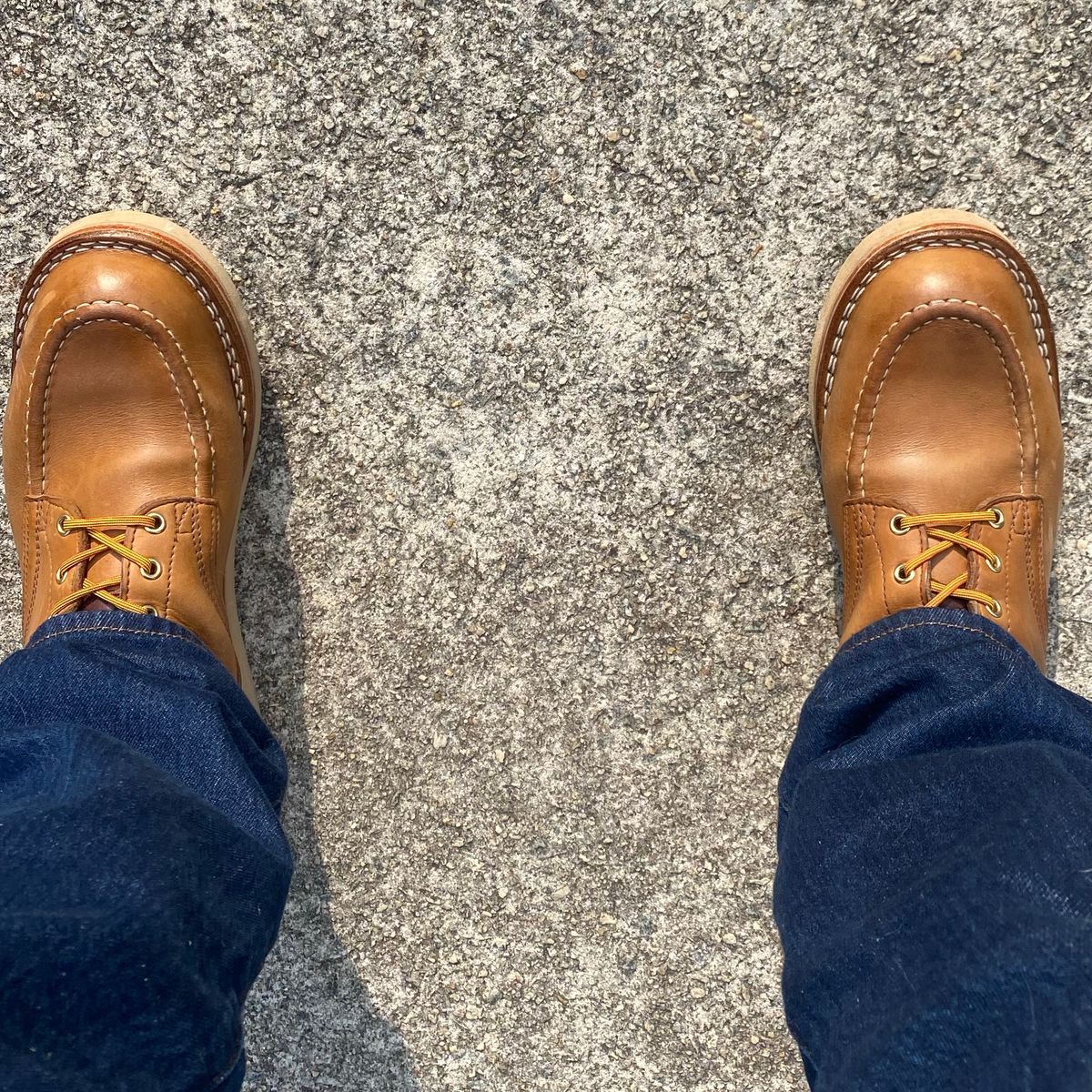 Photo by escapedTexan on August 2, 2023 of the Nicks Moc Toe in Seidel 1964 Tan.