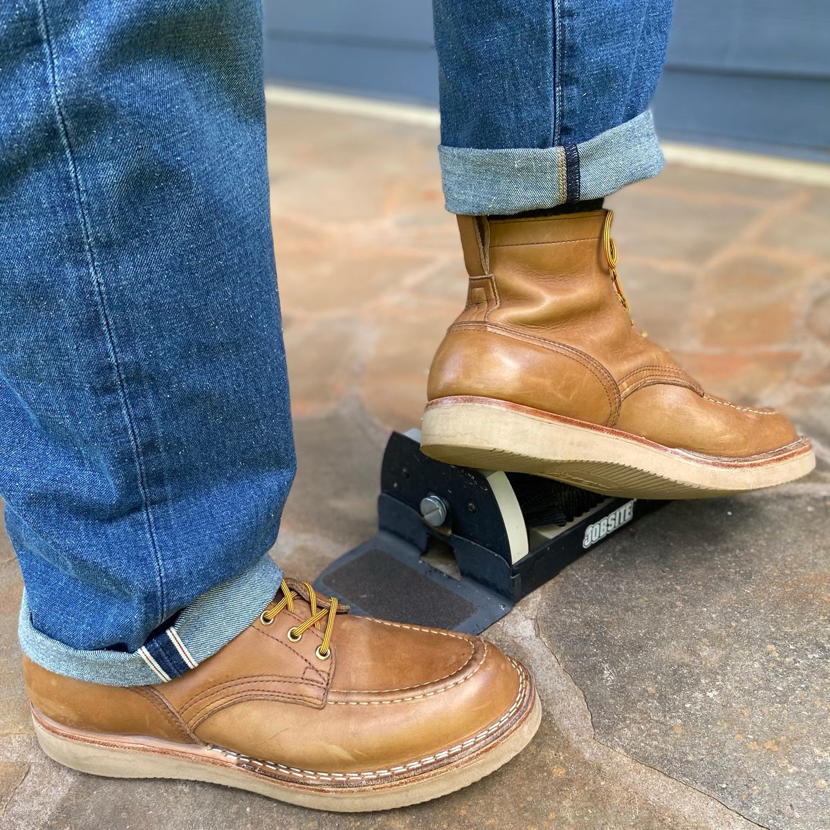 Photo by escapedTexan on September 3, 2023 of the Nicks Moc Toe in Seidel 1964 Tan.