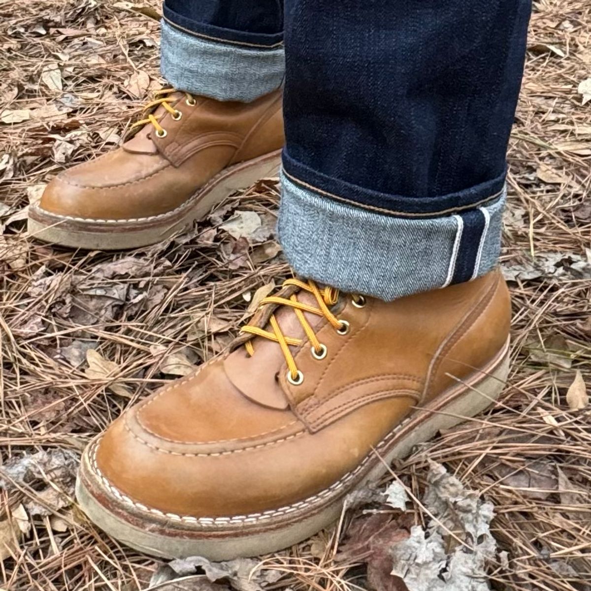 Photo by escapedTexan on February 4, 2024 of the Nicks Moc Toe in Seidel 1964 Tan.