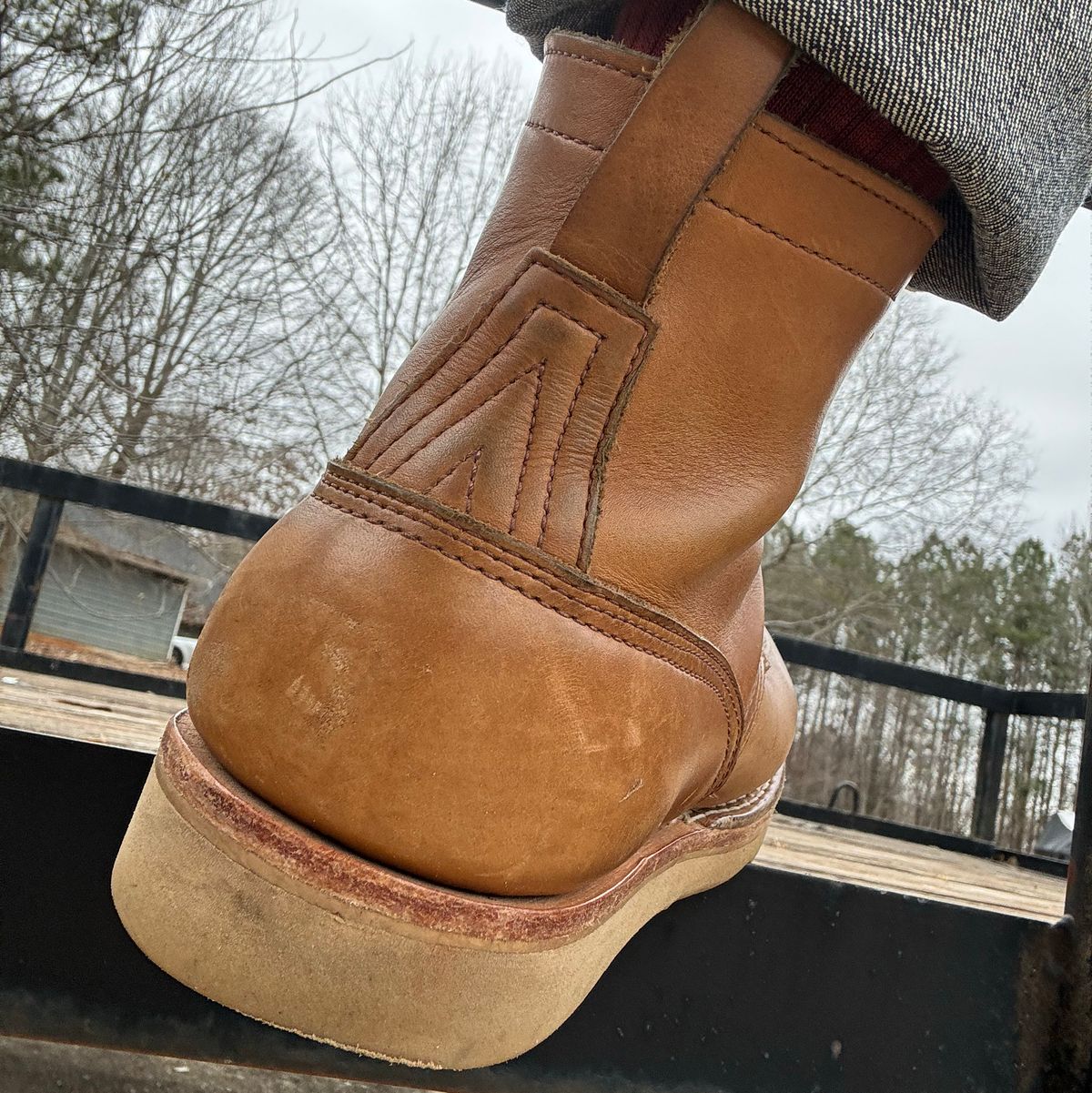 Photo by escapedTexan on February 4, 2024 of the Nicks Moc Toe in Seidel 1964 Tan.