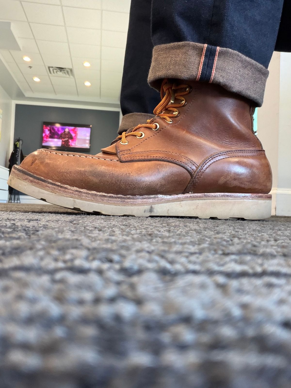 Photo by escapedTexan on February 13, 2026 of the Nicks Moc Toe in Seidel 1964 Tan.