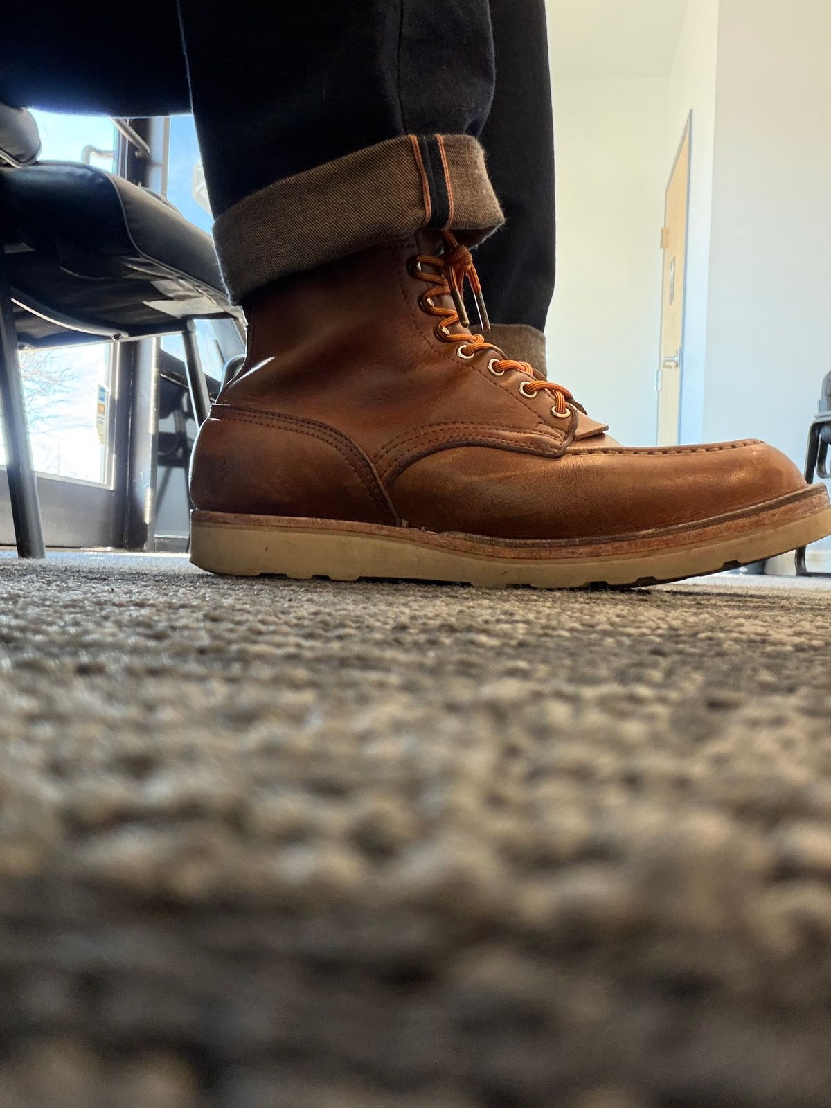 Photo by escapedTexan on February 13, 2026 of the Nicks Moc Toe in Seidel 1964 Tan.