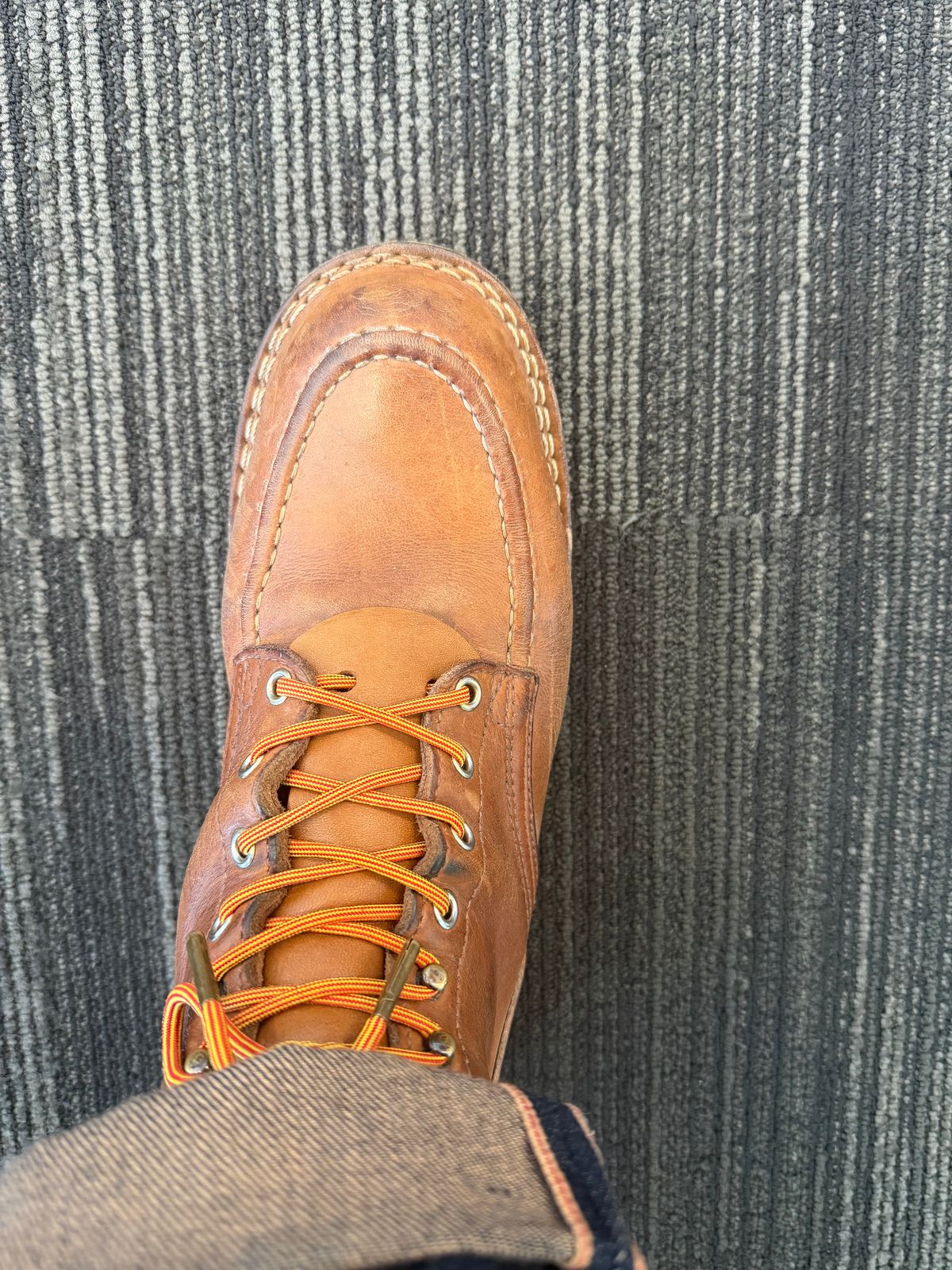 Photo by escapedTexan on February 13, 2026 of the Nicks Moc Toe in Seidel 1964 Tan.