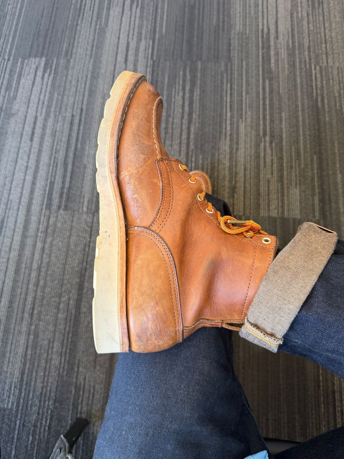 Photo by escapedTexan on February 13, 2026 of the Nicks Moc Toe in Seidel 1964 Tan.