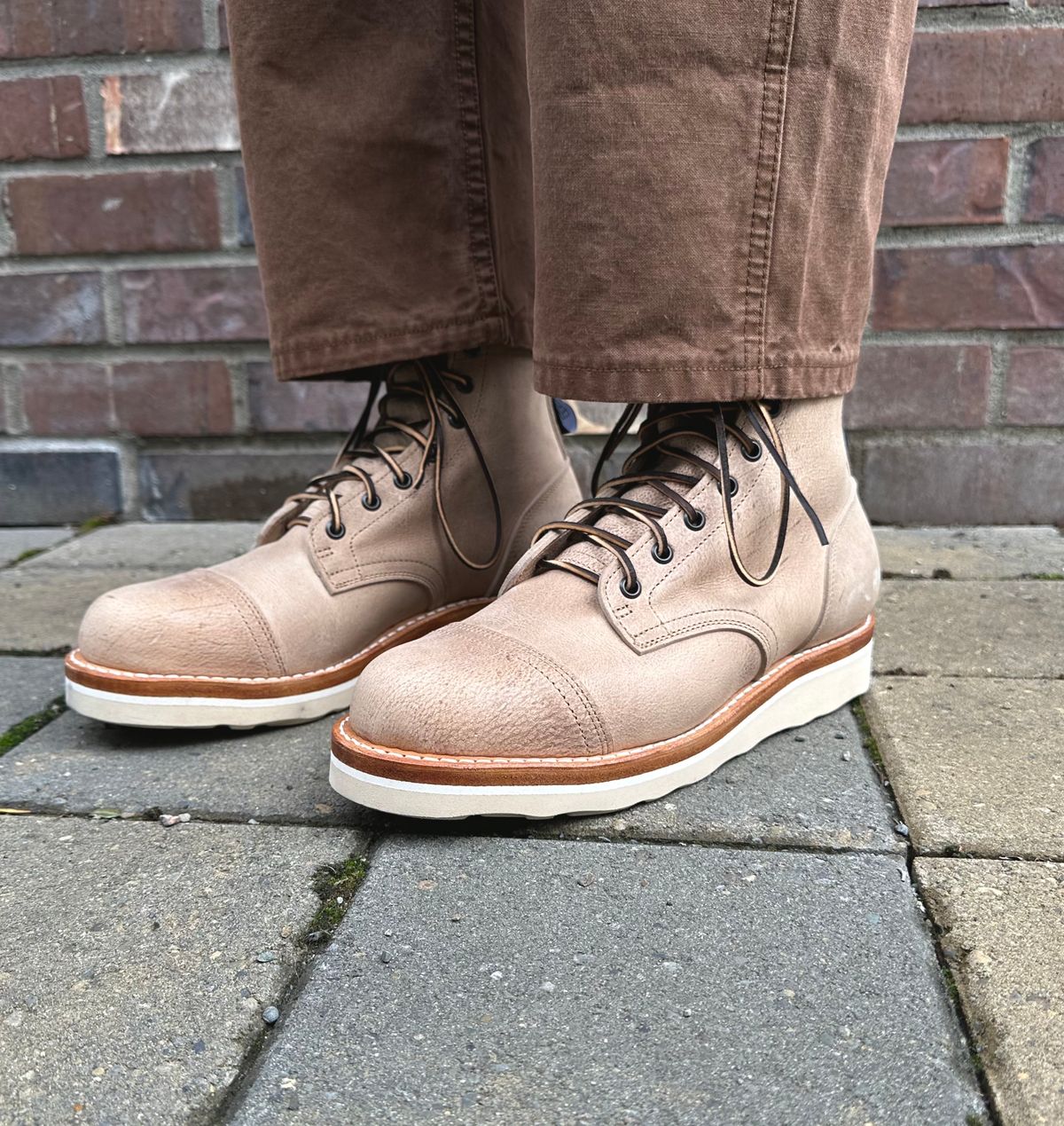 Photo by tylers.hobby on November 1, 2022 of the Truman x ButterScotch Rango Boot in Ships Biscuit Kudu.