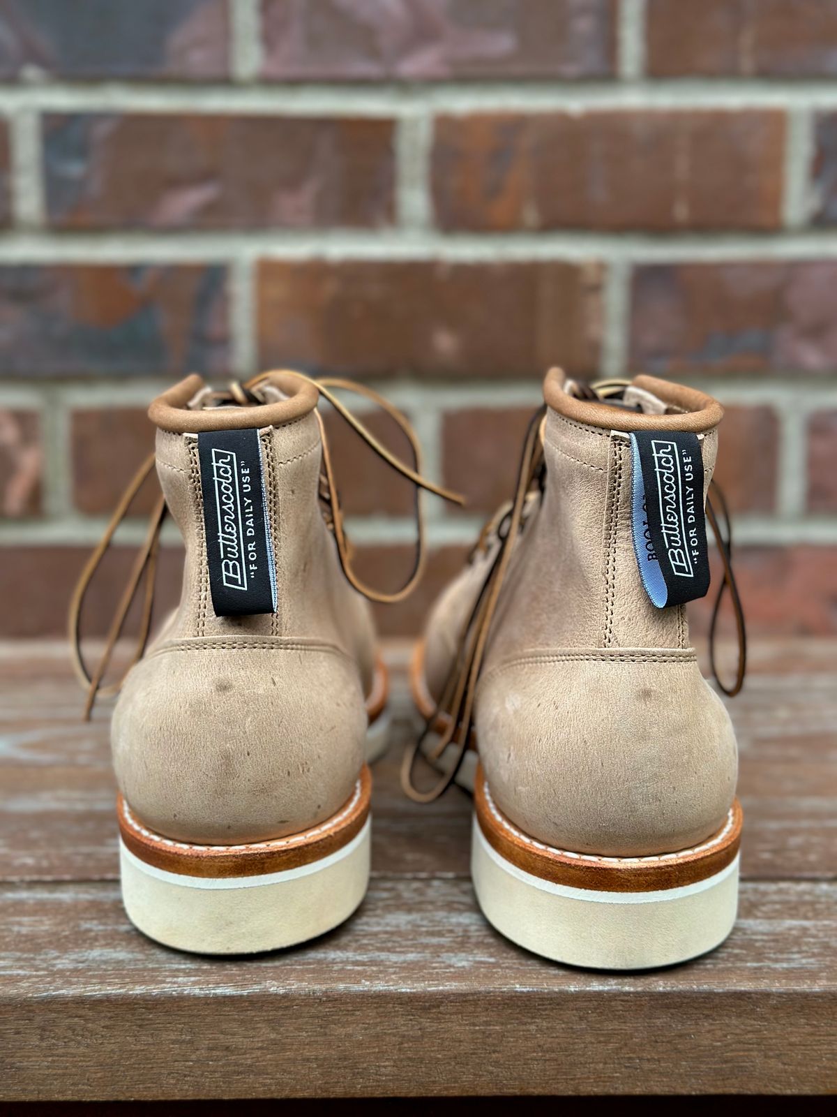 Photo by tylers.hobby on November 1, 2022 of the Truman x ButterScotch Rango Boot in Ships Biscuit Kudu.