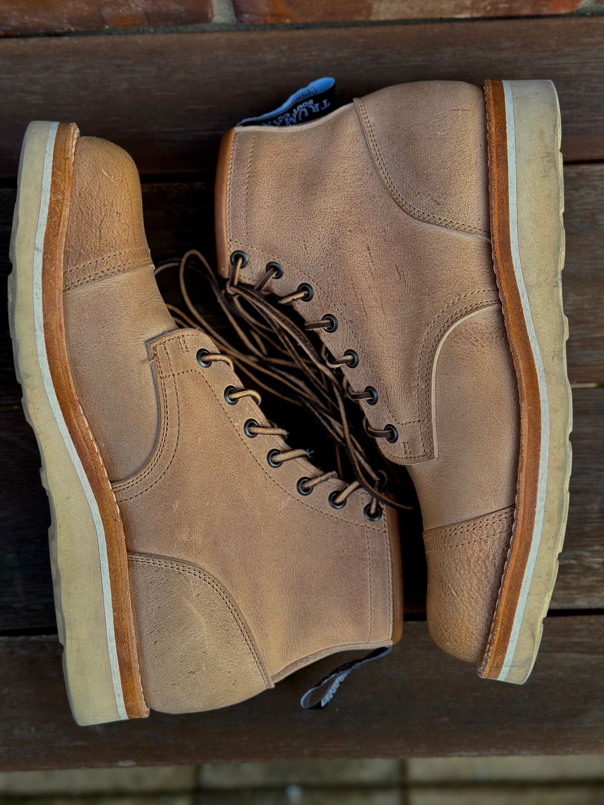Photo by tylers.hobby on December 1, 2022 of the Truman x ButterScotch Rango Boot in Ships Biscuit Kudu.