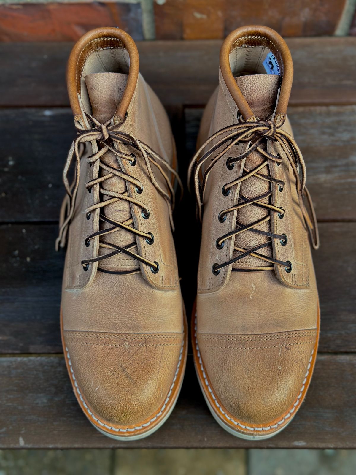Photo by tylers.hobby on December 1, 2022 of the Truman x ButterScotch Rango Boot in Ships Biscuit Kudu.
